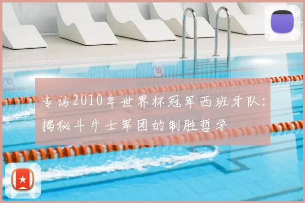 专访2010年世界杯冠军西班牙队:揭秘斗牛士军团的制胜哲学